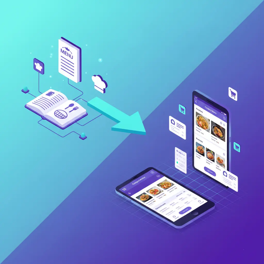 طراحی منو دیجیتال اختصاصی
