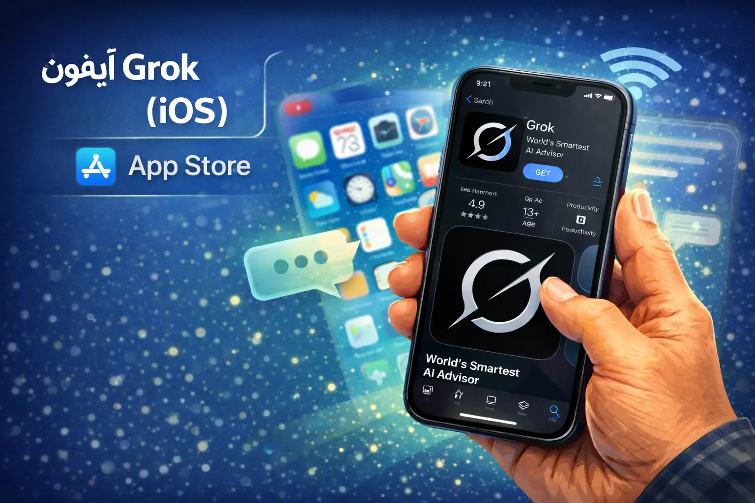 نصب Grok روی آیفون (iOS)
