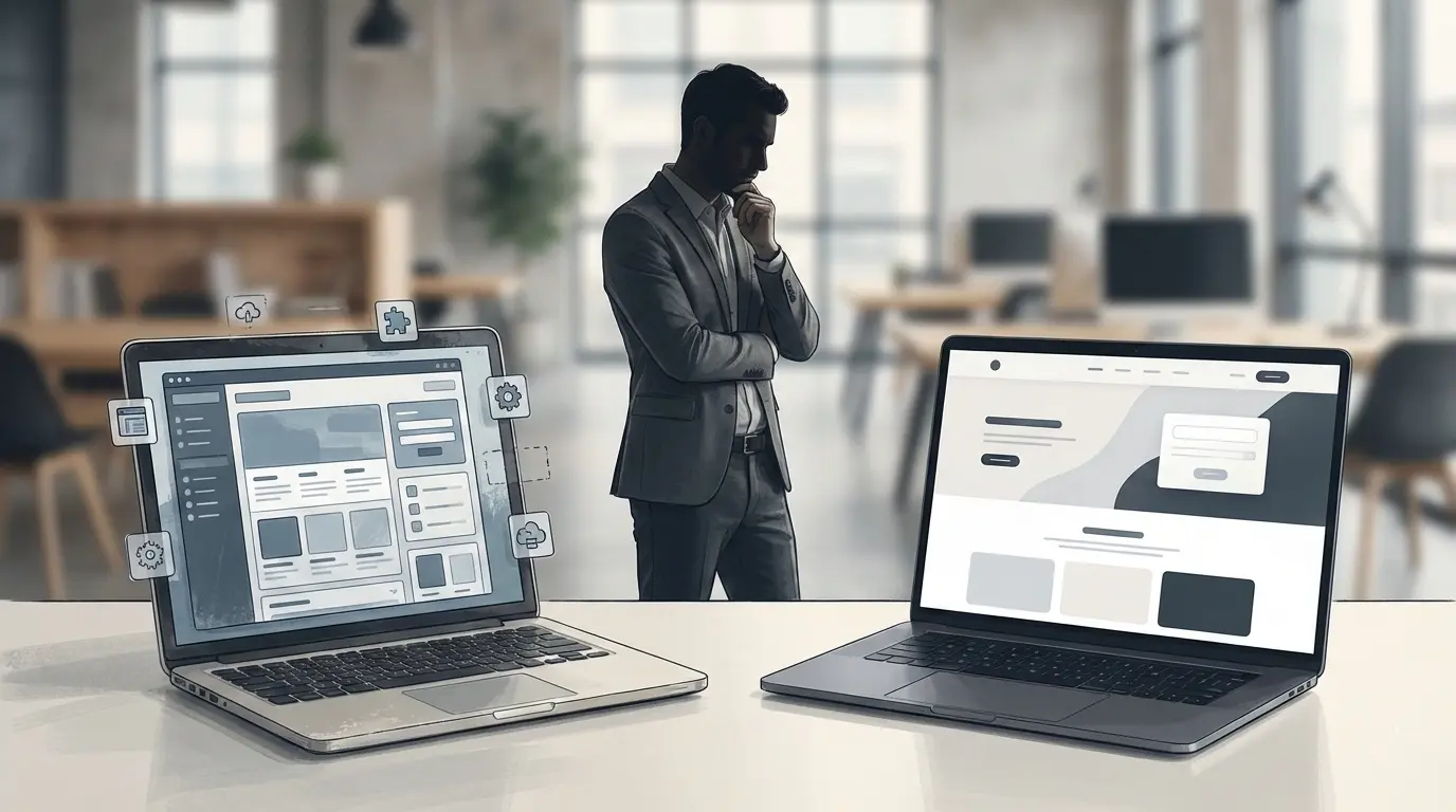 سایت اختصاصی بهتر است یا وردپرس؟ مقایسه کامل برای تصمیم‌گیری کسب‌وکارها