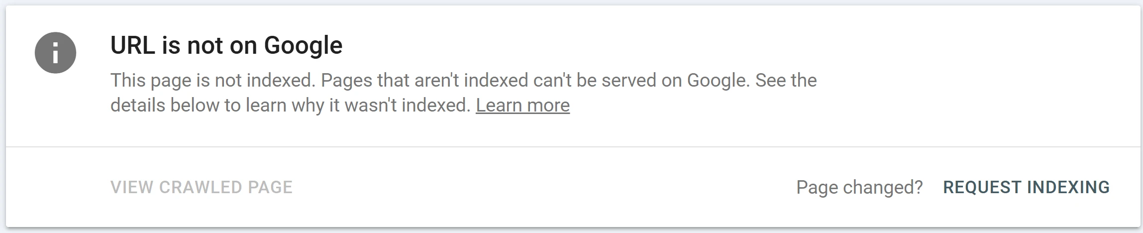 Request Indexing برای صفحات کلیدی